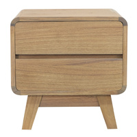 Providence 2 Drawer Bedside Table (Natural)