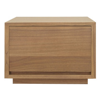 Oscar 1 Drawer Low Bedside Table (Natural)