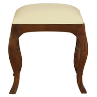 Eloise Cabriole Leg Dressing Stool (Mahogany)