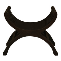 Maeve Solid Mahogany Single Seater Stool (Chocolate)