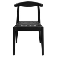 Elliot Leather Dining Chair (Black)