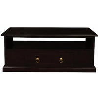 Tasmania 2 Drawer Coffee Table - Chocolate