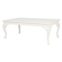 Queen Anne Coffee Table 120 x 70 cm - White