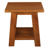 Tokyo Solid Mahogany Timber Lamp Table (Light Pecan)