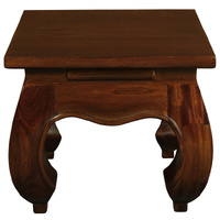 Dynasty Solid Mahogany Timber Lamp Table (Mahogany)