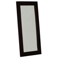 Manhattan Solid Timber Frame Wall Mirror - Chocolate