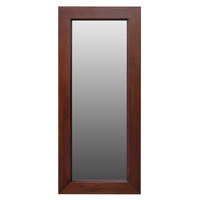 Manhattan Solid Timber Frame Wall Mirror - Mahogany