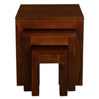 Amsterdam Nest of Table Set of 3 (Mahogany)