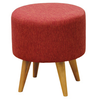 Manhattan Round Ottoman (Cherry Red)