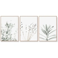 70cmx100cm Lavender Eucalyptus 3 Sets Wood Frame Canvas Wall Art 