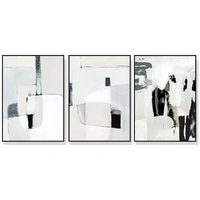 50cmx70cm Soft Spoken 3 Sets Black Frame Canvas Wall Art