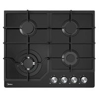Gas Glass Cooktop 60cm Black