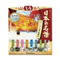 [6-PACK] Japanese Hot Spring Formula Bath Salt 9 types (30g*14 packs) Milky Hot Spring