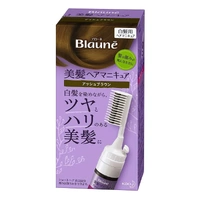 [6-PACK] Japan Blaune Sensitive White Hair Dye 72g with Comb ( 2 Colors Available ) Ash Brown