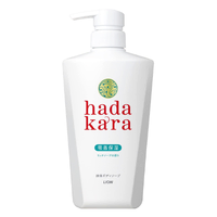[6-PACK] Lion Japan Hadakara Body Soap Body Wash  500ml Fresh Soap fragrance