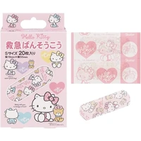 [6-PACK] Japan S-size Bandage 20 Pieces 19*55mm ( 2 Styles Available ) Hello Kitty