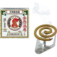 [6-PACK] KINCHO Japan 100% Natural Plant Ingredients Mosquito Repellent Incense