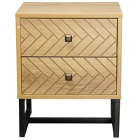 Rutherford Malaga 2 Drawer Bedside Table