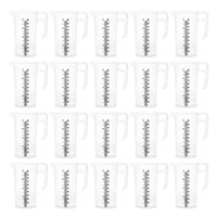 20x 1L Measuring Jug Heavy Duty Clear Plastic Propylene Food Grade BPA 5 Pro-Jug