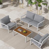 Aidan Garden Furniture Set in White Äî 5 pieces