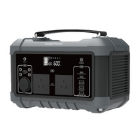 600W Portable Power Station Battery Charger 555Wh LED Light