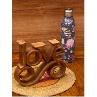 Wooden carved LOVE words decoration 27 cm long