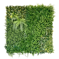 YES4HOMES 1 SQM Artificial Plant Wall Decor Grass Panels Vertical Garden Foliage Tile Fence 1X1M Green
