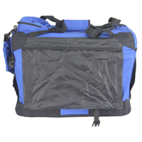 YES4PETS Medium Foldable Pet Dog Puppy Cat Rabbit Soft Crate With Curtain-Blue