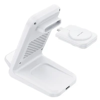 T608-F 15W 4-in-1 Wireless Charger Stand for iWatch and Samsung Watch
