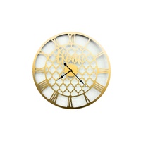 Quatrefoil 80cm Wall Clock -Gold