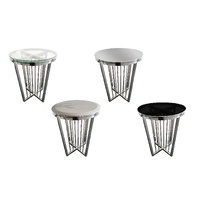Salina Coffee Table - ClearTop - 45cm Silver