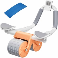 Elbow Support Automatic Rebound Abdominal Wheel Plank Machine Ab Roller Abs Workout Belly Orange