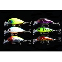 6x 4.5cm Popper Crank Bait Fishing Lure Lures Surface Tackle Saltwater