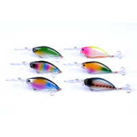 6x 11cm Popper Crank Bait Fishing Lure Lures Surface Tackle Saltwater