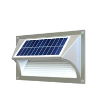Solar Step Light  Warm White with Silver Case