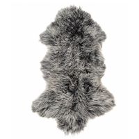 Interior Ave - Mongolian Fur Throw - 90CM - Charcoal Snow