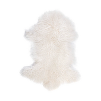 Interior Ave - Mongolian Fur Throw - 90CM - White