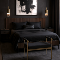 Interior Ave - Cuba Velvet Vanity Stool - Black