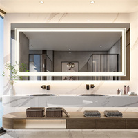 Interior Ave - LED Rectangle Frameless Salon / Bathroom Wall Mirror - 120 x 60cm