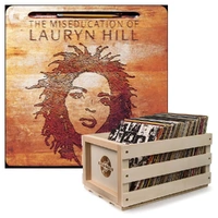 Crosley Record Storage Crate Lauryn Hill The Miseducation Of Lauryn Hill Vinyl Album Bundle