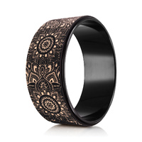 Yoga Design Lab Yoga Wheel Cork Mandala Black