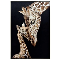 80X120cm Tender Touch Champagne Framed Canvas Wall Art