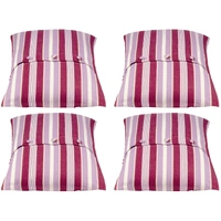 Pack of 4 Coste Fuchsia 50x50cm Striped Cushion Cover