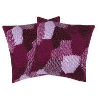 Pack of 2 Giovanni Fuchsia Purple Cushion Cover Made In Europe