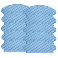 10 X Washable Mopping Pads For Ecovacs Deebot Ozmo 700, 750, 920, 950, N7 & T5 Robot Vacuum Cleaners