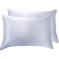 Gioia Casa Luxury Pillowcase 2 Pack - 100% Pure Mulberry Silk on Both Sides - Silver