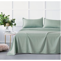 Bamboo Microfibre Sheet Set - Sage Green - Queen
