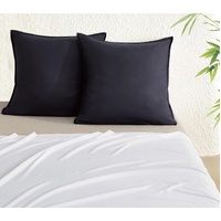 Bamboo Microfibre European Pillowcase x2 (one pair) - Charcoal