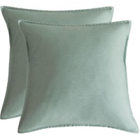 Bamboo Microfibre European Pillowcase x2 (one pair) - Sage Green