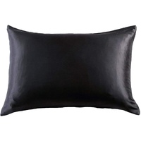 Gioia Casa Luxury Pillowcase - 100% Pure Mulberry Silk on Both Sides - Black